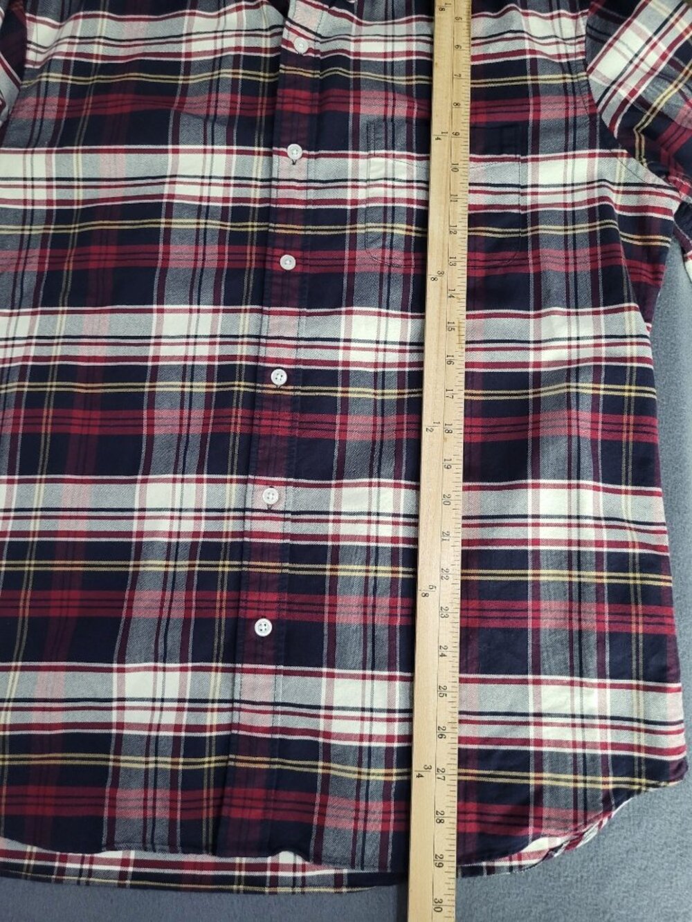 J. Crew Flex Oxford Slim Fit Plaid Button Down Dress Shirt Mens SZ XL - Picture 6 of 8